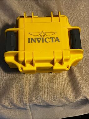 Invicta Bright Yellow Protective Carry Case with Black Latches